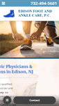 Mobile Screenshot of edisonfootandanklecare.com